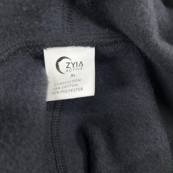 Zyia Active Black Cowl Neck Hoodie Women's Extra Large - Picture 3 of 4